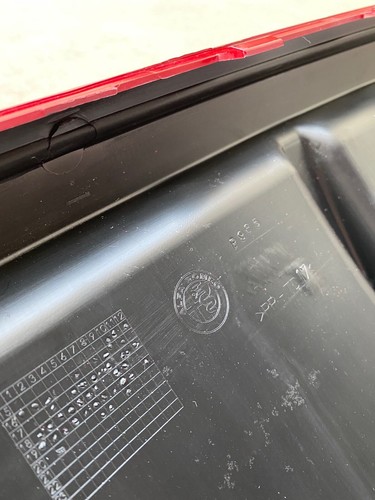 Spoiler Dam Paraurti Posteriore Giulietta Bordo Rosso Doppio scarico ORIGINALE - Foto 3 di 7
