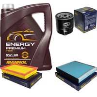 SCT Inspektionspaket 5L Mannol Energy Premium 5W-30 FüR VW Polo Stufenheck 1.4
