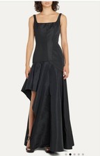 ALEXANDER MCQUEEN DRAPED ASYMMETRICAL GOWN sz IT 42 MSRP $3390