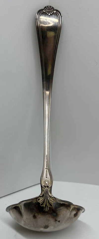 Concha de sopa Gorham 1896 Winthrop prata 10 polegadas sem monograma antiga - Imagem 2 de 4