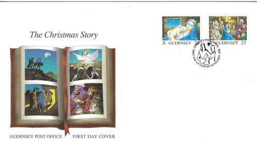 Guernsey Comm/FDC - The Christmas Story  - 1996 (GU208)