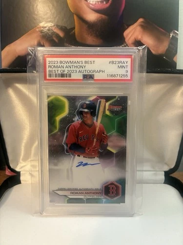Roman Anthony 2023 Bowmans Best Autograph PSA 9 #B23 BOS Red Sox, HOT!