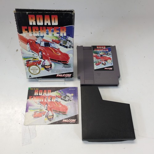 Road Fighter Nintendo NES Boxed Manual Case Pal UK Palcom Box Spiel 1991