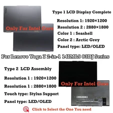LCD Touch Screen Full Assembly Hinge Up Lenovo Yoga 7 2-in-1 14IML9 83DJ001UAU