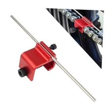 Chain Alignment Tool for Motorcycle, Aluminum Sprocket Chain Adjustment Red