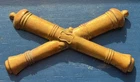 Original Civil War Heavy Artillery Crossed Cannons Badge Insignia