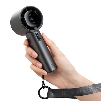 JISULIFE Handheld Fan Pro Series - High Speed Airflow: 1-100 Small, Grey