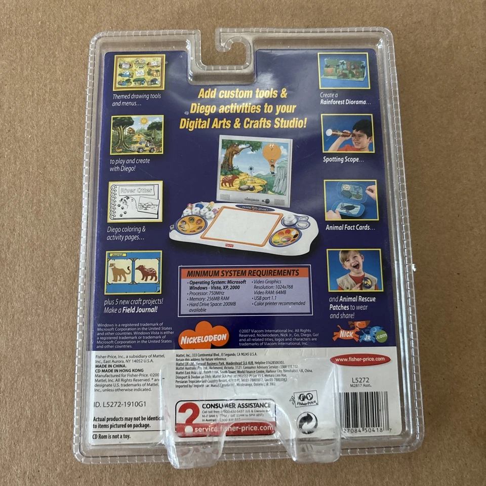 Fisher-Price Digital Arts & Crafts Studio Software – Go Diego Go! (CD-ROM, 2007) - Image 2 of 4