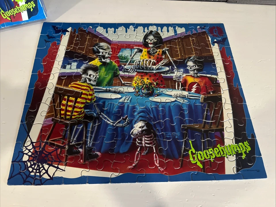 Goosebumps - PUZZLE "Say Cheese and Die Again", 100Pc, Vintage 1995, COMPLETE! - Image 2 of 4