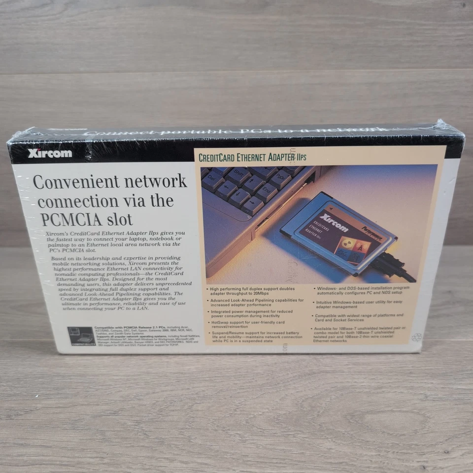 Xircom CreditCard Ethernet Adapter IIPS PS-CE2-10BT - Image 2 of 3