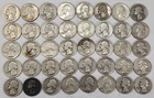 Silver Washington Quarters Full Roll (40)  90% Silver Mixed Dates 1935 -1963