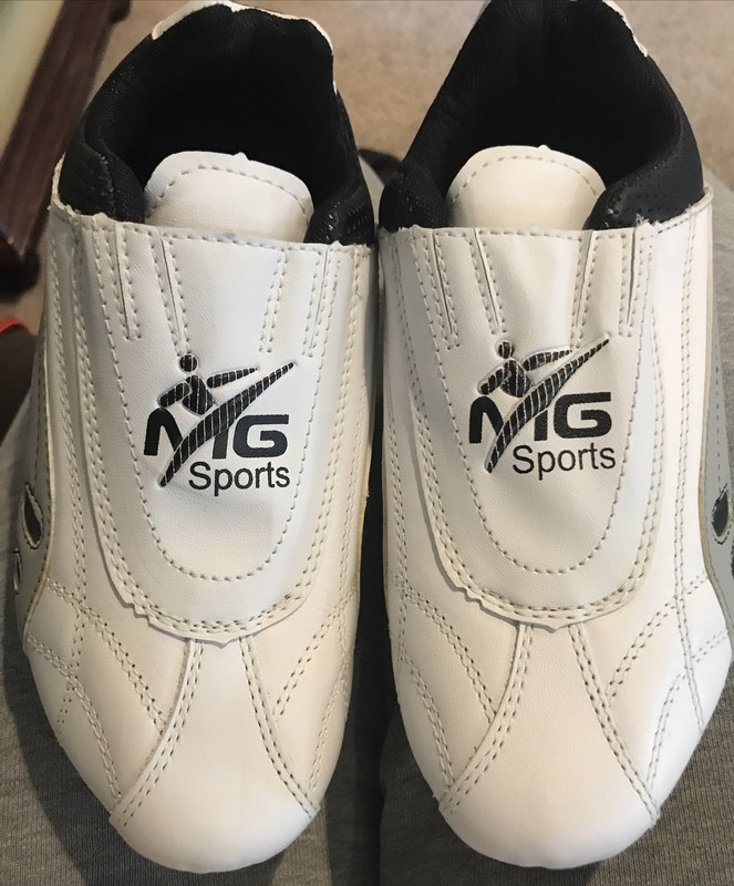 MG Martial Arts Training Shoes White/black NEW Us 3Y/4