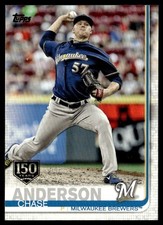 2019 Topps 150 Years Chase Anderson Milwaukee Brewers #5