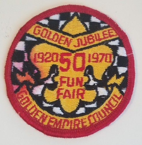 1970 Golden Jubilee Fun Fair Patch - Golden Empire Council
