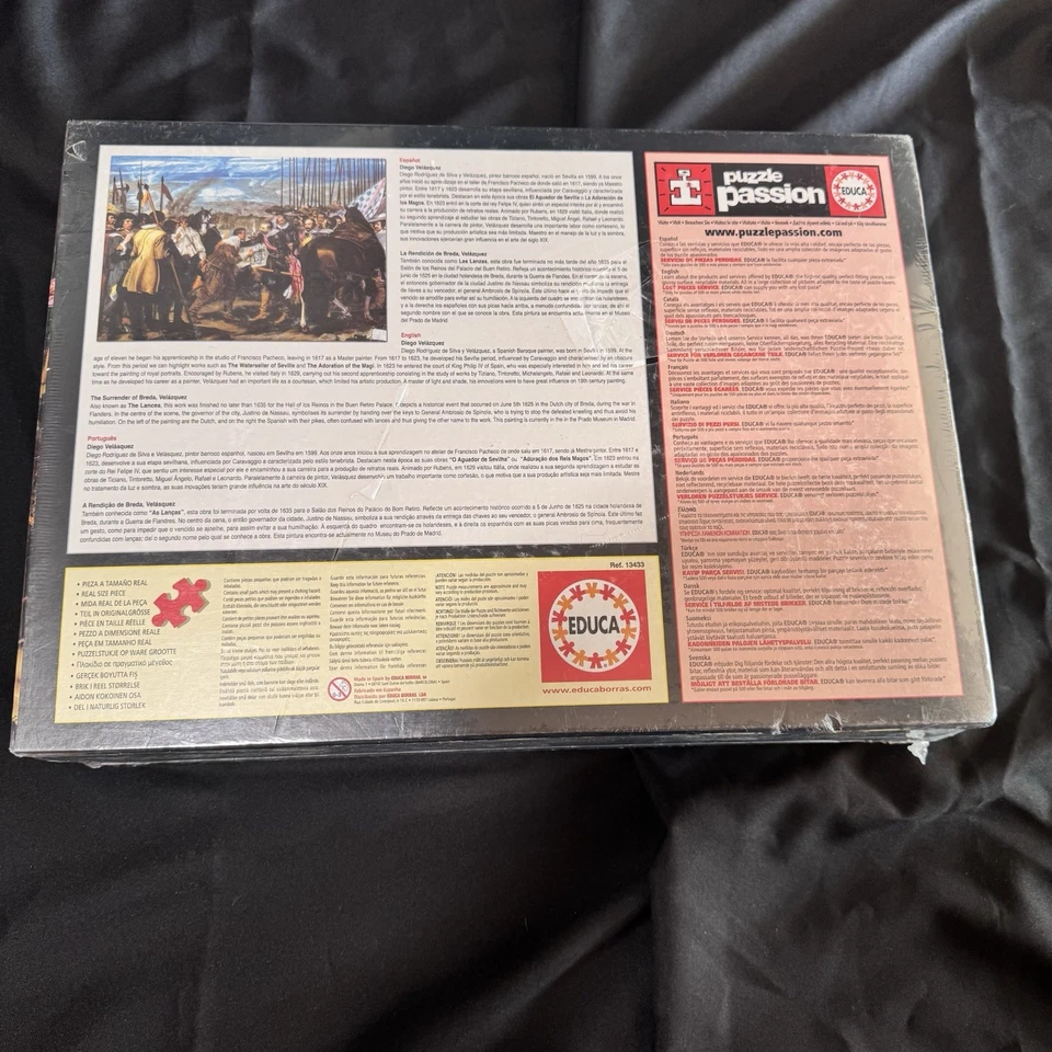 NEW SEALED Educa 10000 Piece Jigsaw Puzzle The Surrender of Breda - Image 2 of 4