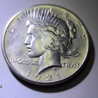 1921 High Relief Peace Dollar  Philadelphia Business Strike  and Uncirculated