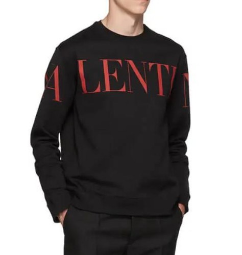 VALENTINO Logo Sweatshirt 19SS Black Red Logo #PCBTEZ - Picture 3 of 7