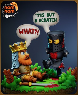 Garage Kit Chibi The Black knight By NomNom Figures