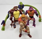 Vintage Masters of the Universe (MOTU) He-man, Squeeze, Rattlor, Tongue Lasher