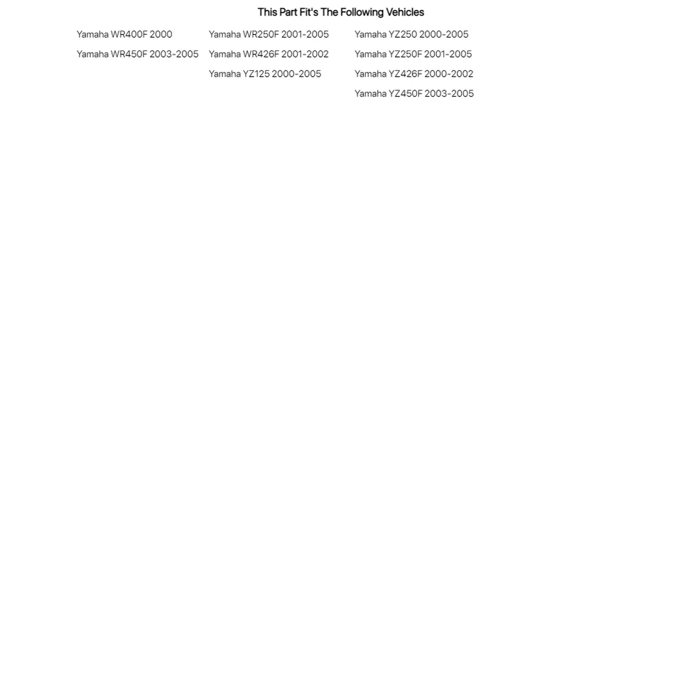 Guardabarros delantero Acerbis blanco para Yamaha WR426F 2001-2002 Foto 4 de 4