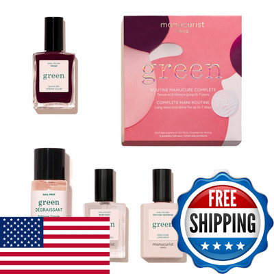 Manucurist Green  System Set with Plum - Professional Vegan Plant-Based Manicure