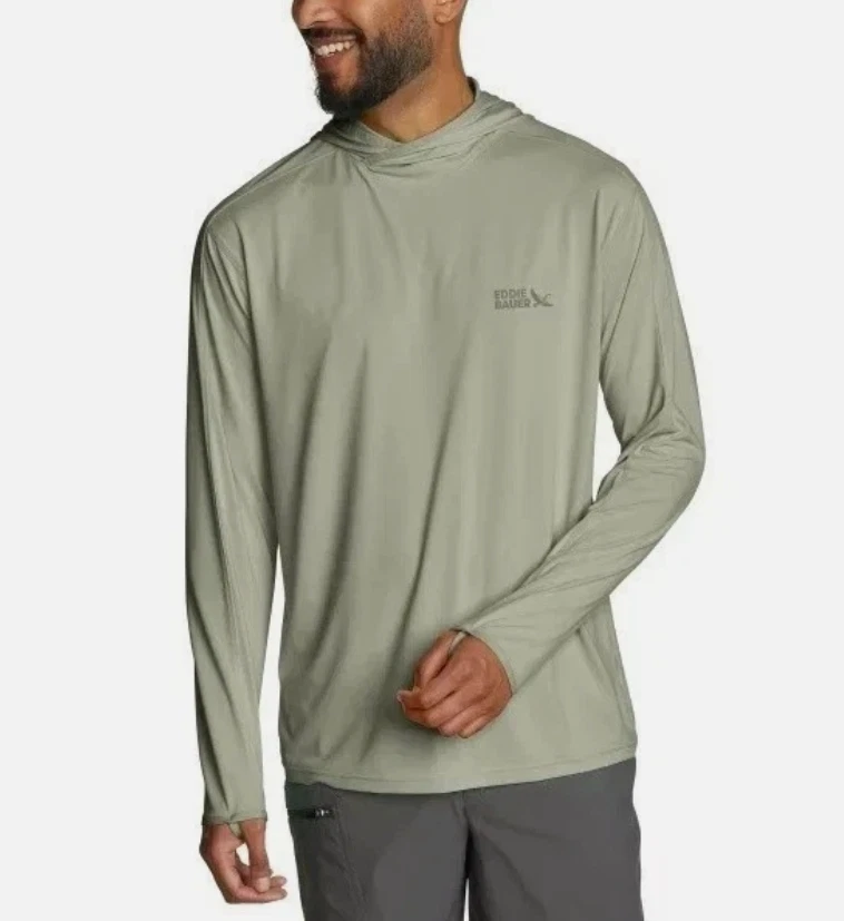 EDDIE BAUER Men’s Performance Solarfoil Hoodie UPF 50+ Green Long Sleeves MEDUIM
Opens in a new wind