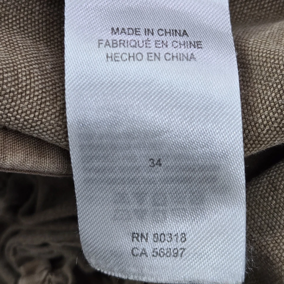 Lucky Brand Men Shorts 34 Brown Cargo Gorpcore Button 8" Inseam Outdoor Y2K - Image 3 of 4