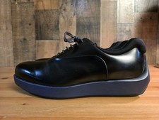 Prada Platform Oxford Leather Shoe Black/ Navy 7.5 (8.5 US) Men's Made In Italy 