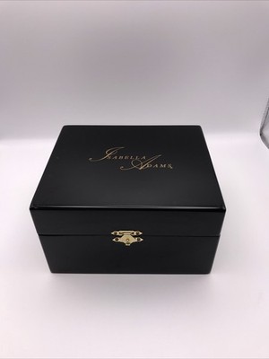 Isabella Adams EMPTY Black Lacquer Presentation Box With Removable Insert