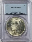 1923 P Peace Silver Dollar PCGS MS-63