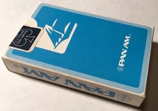 VINTAGE SEALED NEW PAN AM AIRLINES PLAYING CARDS US PLAYING CARD CO FLY POKER !