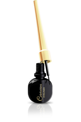 Eveline Celebrities flüssiger Eyeliner SCHWARZ hochwertiger dünner Pinsel ultrapräzise