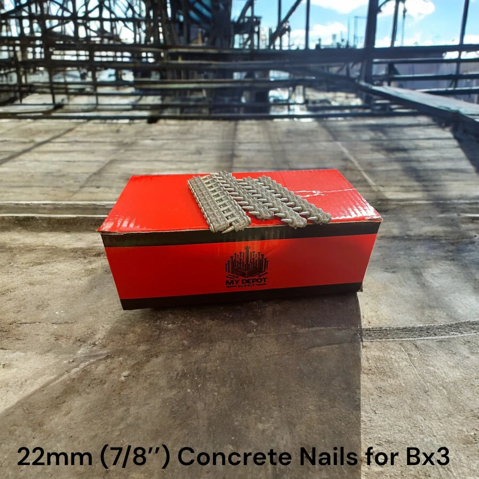 1000x Chiodi in calcestruzzo per Hilti Bx3 (22 mm) -Perni per chiodi Hilti Bx3 per Hilti H - Immagine 4 di 4