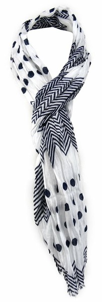 Tigertie Schal In Schwarz Weiss Gemustert - Gr. 180 X 50 Cm-image