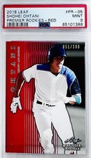 2018 Leaf Premier Rookies Shohei Ohtani RC Rookie  #PR-05 Red SP #/200 PSA 10 💎