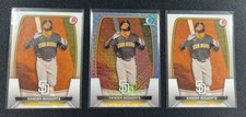 2023 Bowman Chrome Xander Bogaerts Mega  Box Mojo Refractor + 2 Base Padres #7