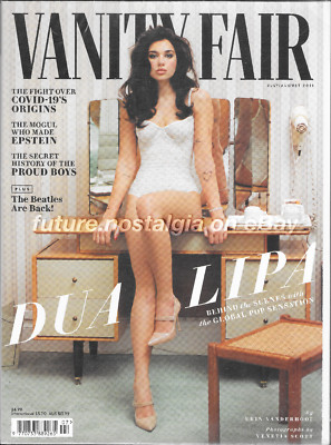 Vanity Fair magazine DUA LIPA July/August 2021 Future Nostalgia era