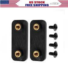 Rear Door Nylon Mounting Plates #64658 w/screws for Truck Cap Leer XL / XR / XQ