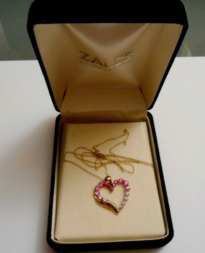 ZALES 10K YELLOW GOLD HEART-SHAPED 