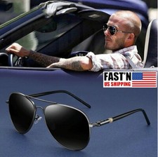Men's Military Style Polarized Pilot Sunglasses UV 400 Summer Driving Glasses US
