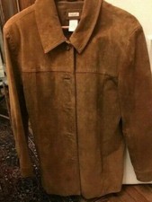 Genuine Leather Jacket From Cherokee, Large; Brown, Vintage; Washable;