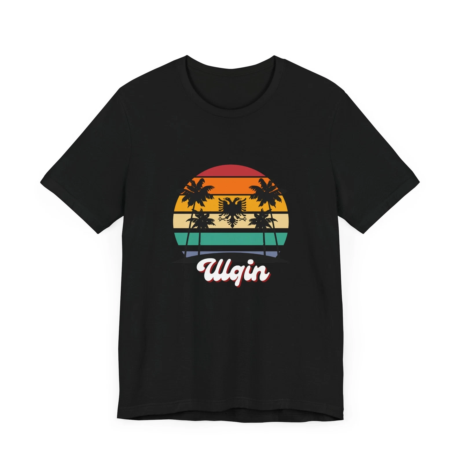 Ulqin Albanian Eagle Flag Unisex Men Tee Shirt Summer Vacation Clothing