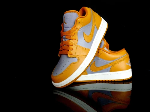 NIKE AIR JORDAN 1 LOW WMNS -Chutney- cement grey ocker DC0774-020 Gr.36,5 Neu