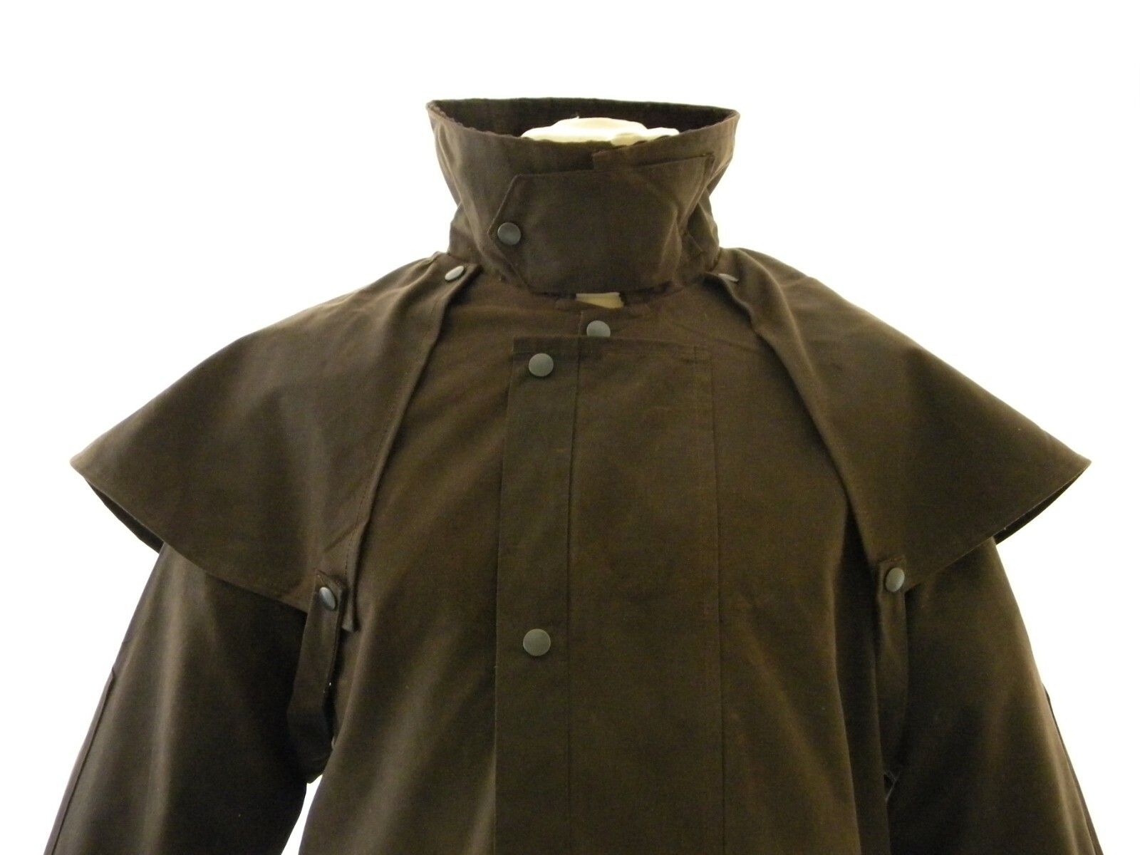 ALTRA Giacca Stockmans Made in England Nuova Cera Lunga Cotone Cappotto Marrone XS XXXL