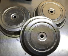 LOT of 3 Vollrath Stainless Steel Plate Food Covers 12'' serving metal 62323