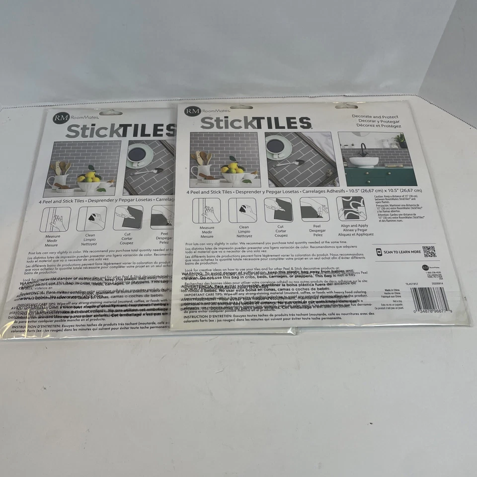 Pelar y pegar vinilo gris metro 10,5 pulgadas x 10,5 pulgadas. x 0,06 pulgadas.  Salpicadero Pk 2 Foto 2 de 2