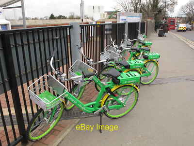 Photo 6x4 Lime-E electric assist hire bikes Acton Main Line Station These c2019
