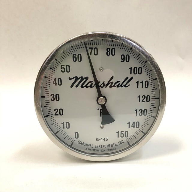 Industrial Tank Thermometer, 0150F, 5" Adjustable Head, 36" Stem, 1/2" NPT eBay