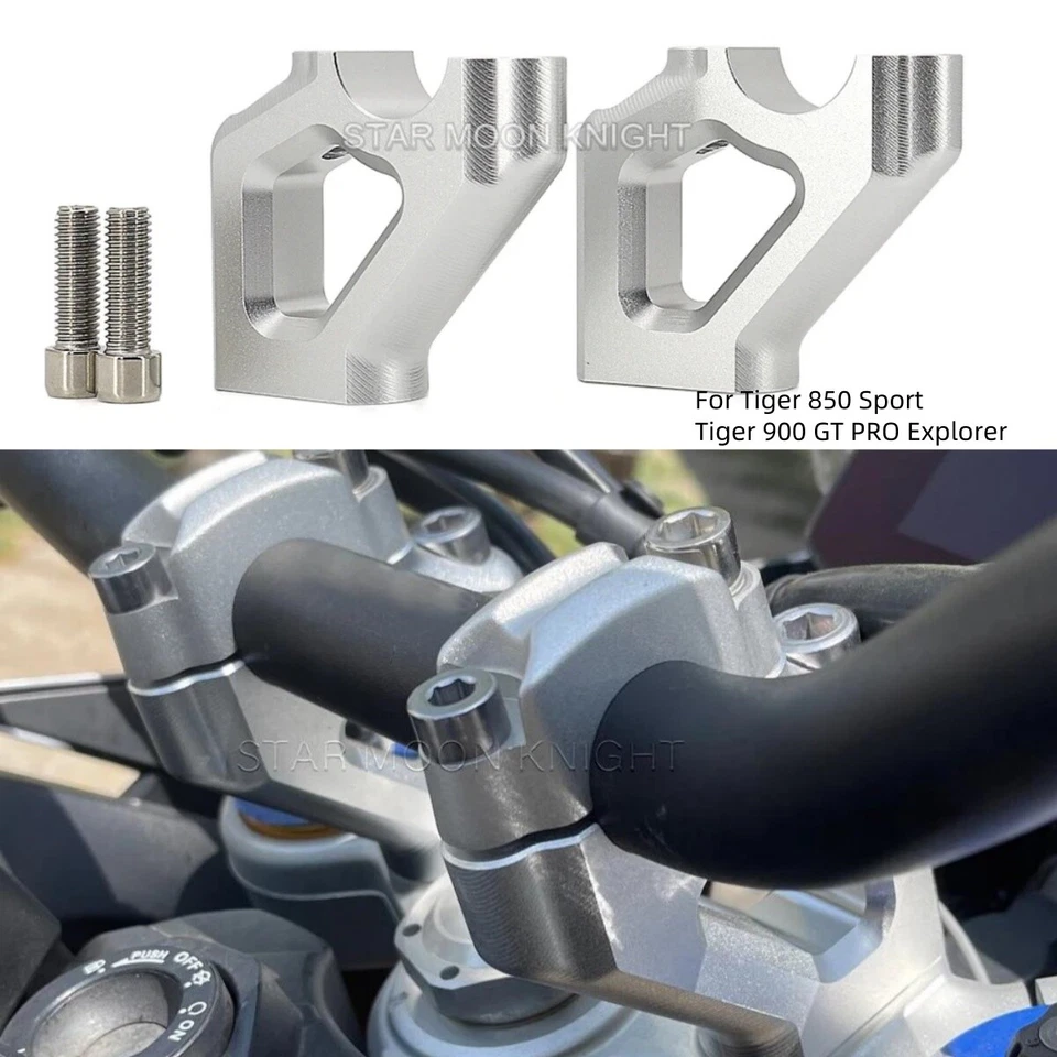 Motorcycle Handlebar Riser For Tiger 850 Sport Tiger 900 GT PRO Explorer 1200 - Image 2 of 4