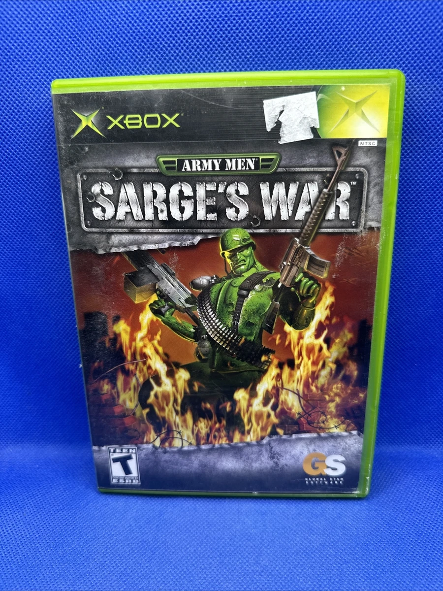 Army Men Sarge s War Microsoft Original Xbox 2004 CIB Complete